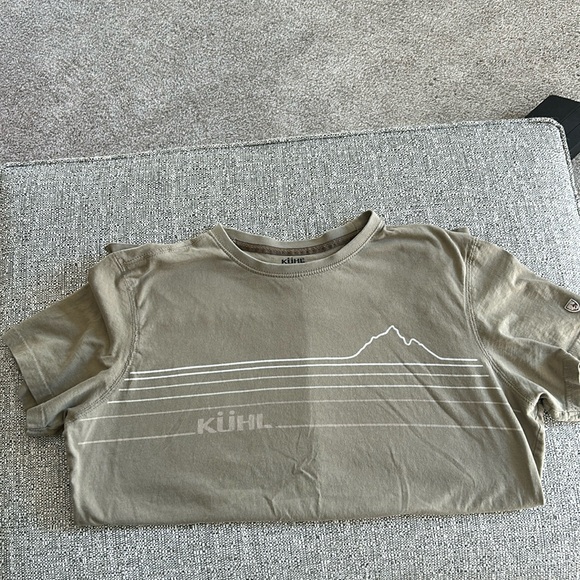 Mens large Kuhl short sleeve shirt. Olive green - Picture 2 of 7